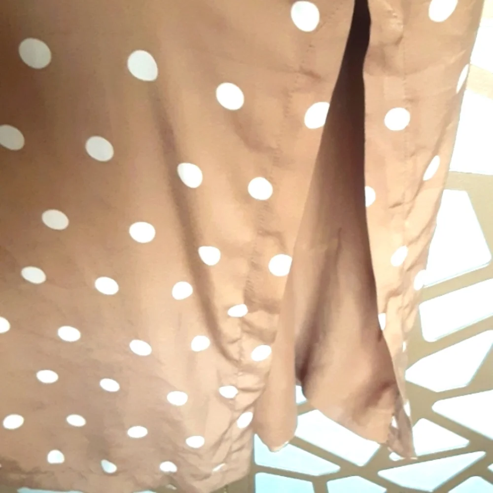 NWOT BB DAKOTA Deedra Duster Tan/Cream Dot - Picture 5 of 10